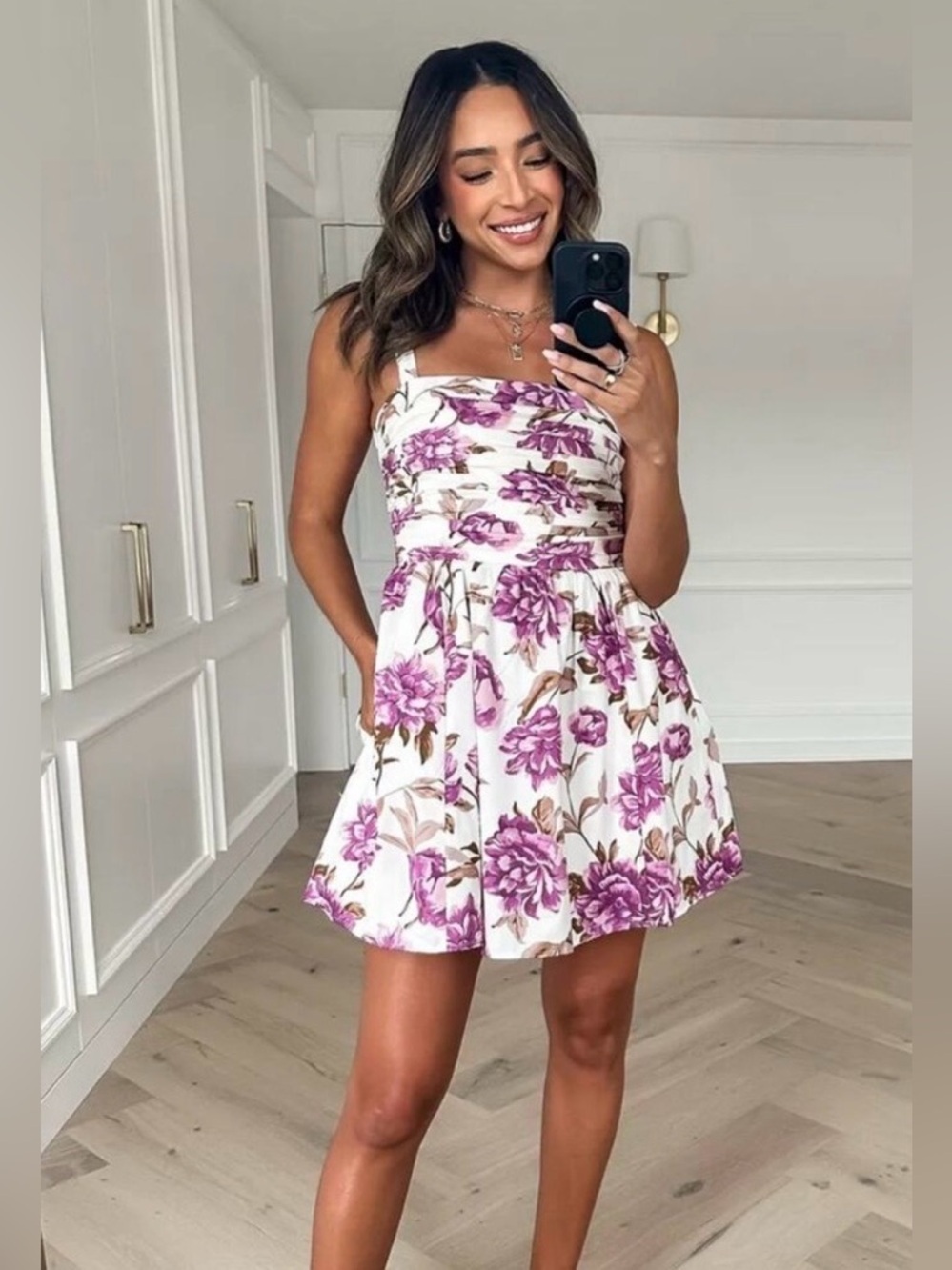 Abercrombie and Fitch Emerson Poplin Wide Strap Mini Dress